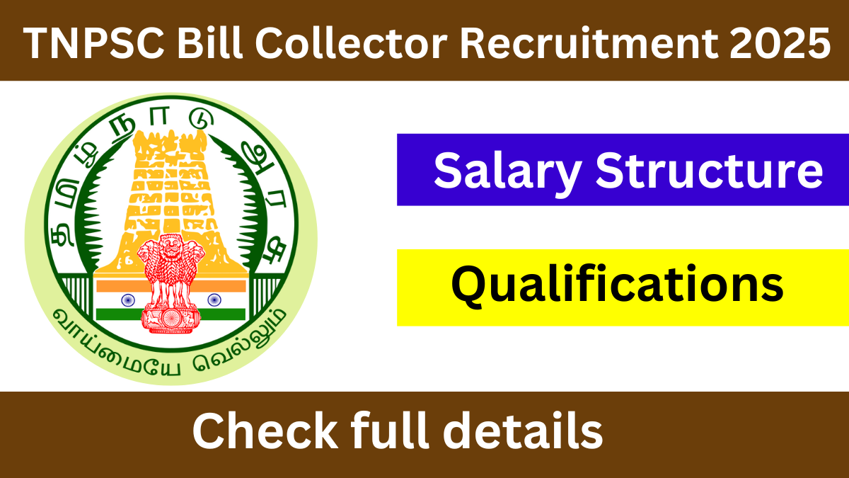 TNPSC Bill Collector Recruitment 2025