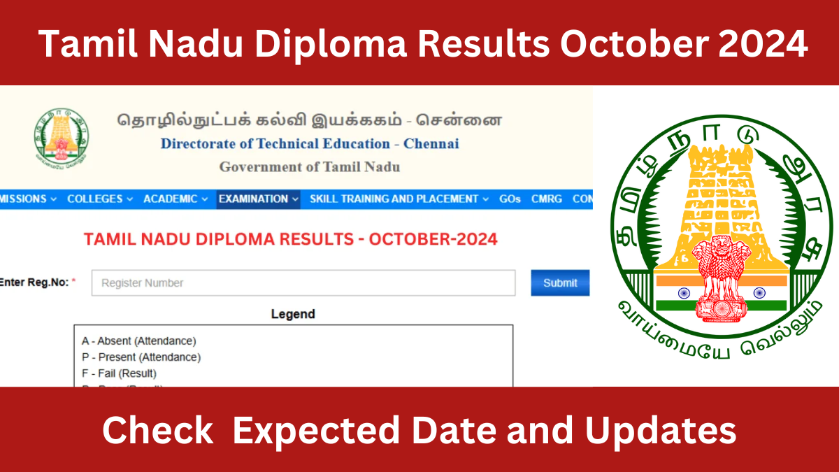 Tamil Nadu Diploma Results October 2024